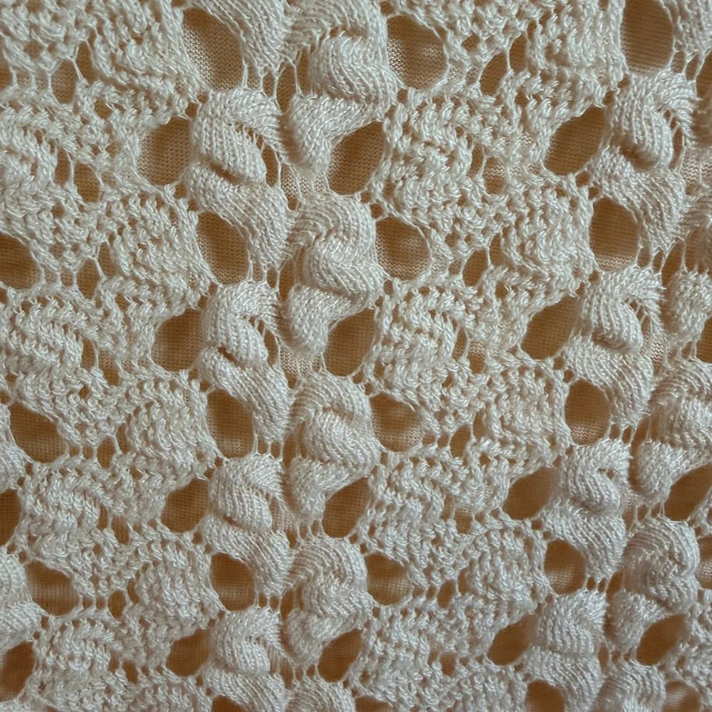 Free People Ivory Lace Crochet Gypsy Mini Dress XS New With Tags - Picture 9 of 10